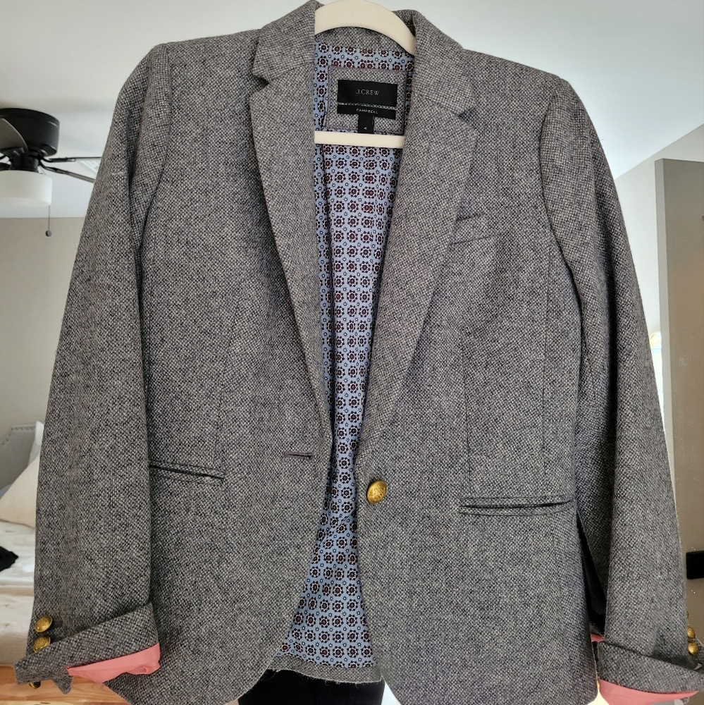Jcrew Campbell Grey blazer in excellent condition